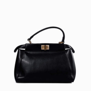 Leather Crossbody Bag with Foldover Flap